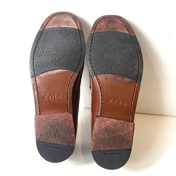 Cole Haan Grand.Os Pinch Hand Sewn Brown Leather Penny Loafer Shoe Mens Sz 10.5M - Picture 12 of 12